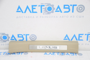 Illuminated rear right door sill plate for Lexus RX300 RX330 RX350 RX400h 04-08, beige