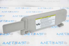 Right visor for Toyota Camry V50 12-14 USA, gray, with hook