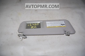 Right visor for Lexus LS460 LS600h 07-09, gray