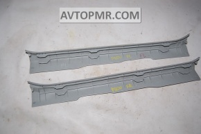 Front left inner door sill trim for Toyota Prius V 12-14, gray