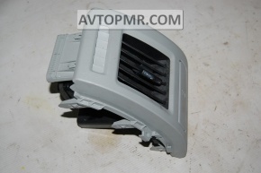 Right air duct deflector for Toyota Prius V 12-12, gray, with cup holder