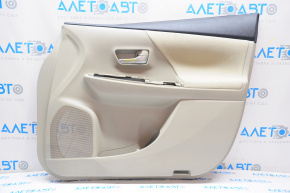 Toyota Prius V 12-17 front right door panel, beige with beige cloth insert, without reflector