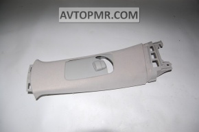 Left center pillar trim, upper belt, Toyota Avalon, gray, 2005-2006