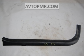 Lexus GS300 GS350 GS430 GS450h 06-11 black inner front door sill plate
