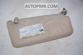Left sun visor for Toyota Camry v40 beige