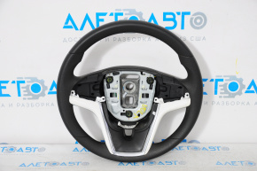 Chevrolet Volt 11-15 bare steering wheel with white rubber overlay, no buttons