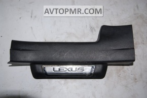 Rear left door sill plate for Lexus CT200h 11-17 black chrome