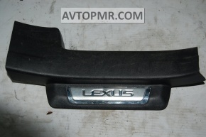 Rear right door sill plate for Lexus CT200h 11-17 black chrome