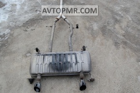 Cadillac ATS 13-2.0T Exhaust Pipe with Barrel Missing Middle Can