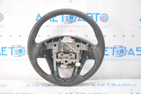 Kia Optima 11-15 bare steering wheel, black rubber, without overlays and buttons