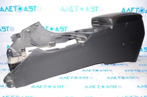 Kia Optima 11-13 center console, armrests, cup holders, black leather, scratches