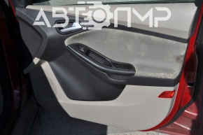 Front right door trim panel for Ford Focus mk3 11-18, grey with black insert