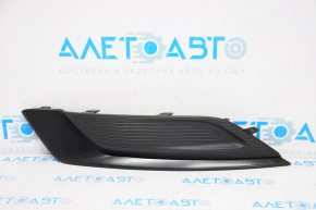 Left front bumper grille for Ford Fusion mk5 17-18 without fog lights, with matte molding