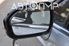 Left side mirror assembly for Ford Fusion mk5 13-turn signal, heated, burgundy, with cover