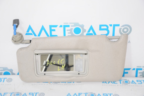 Left sun visor for Honda Accord 18-22, Platinum Gray, without hook