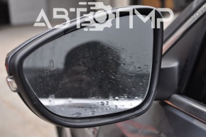 Left side mirror assembly for VW Passat B8 16-19 USA BSM, turn signal, graphite