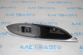 Chevrolet Malibu 16-23 black rear right window lift control with gray trim and gray molding