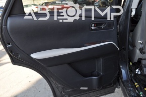 Door trim panel, rear left, Lexus RX350 RX450h 10-12, black, armrest, gray