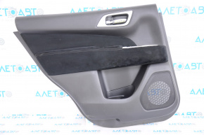 Rear left door panel for Nissan Pathfinder 13-16, black cloth