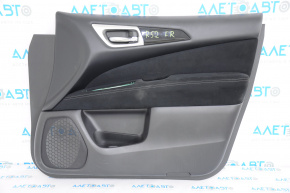 Nissan Pathfinder 13-16 black door trim panel, front right, cloth