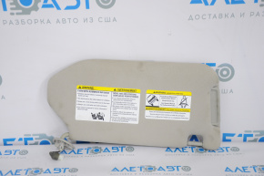 Left Nissan Pathfinder 13-18 gray sun visor, without hook, with backlight