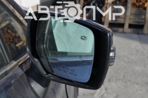 Right side mirror assembly for Subaru Outback 15-17, 13-pin, BSM, backlight, auto-dimming, turn signal, heated, blue