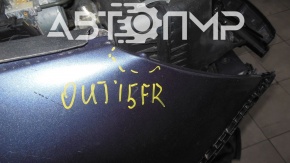 Subaru Outback 15-19 front right fender, blue, dented 7/10