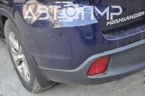Bare rear bumper for Toyota Highlander 14-19 without parking sensors