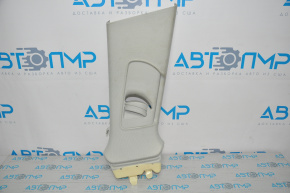 Right upper center pillar trim for Audi A4 B8 08-12 pre-rest sedan, light gray