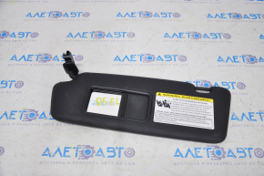 Left sun visor for Audi Q5 8R 09-12, black, without hook