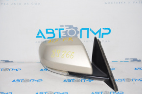 Right side mirror assembly for Cadillac ATS 13-11 pin, turn signal, heated, beige