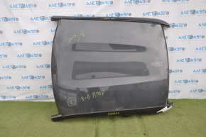 Metal roof of a 1923 Chevrolet Camaro coupe without a sunroof, sawed off