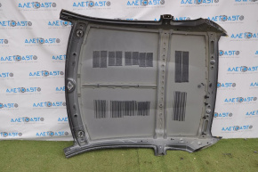 Metal roof of a 1923 Chevrolet Camaro coupe without a sunroof, sawed off