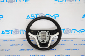 Chevrolet Volt 11-15 leather steering wheel with white trim, no buttons