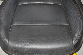 Driver's seat Chevrolet Volt 11-15 without airbag, leather individual burgundy Streln, crackle