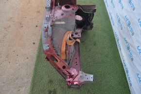 Front right quarter Chevrolet Volt 11-15 red with central pillar