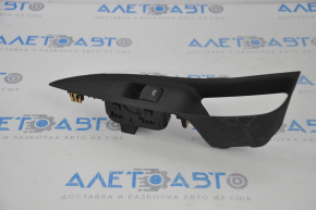 Rear left window lift control for a 16-19 Chevrolet Volt, black, with trim