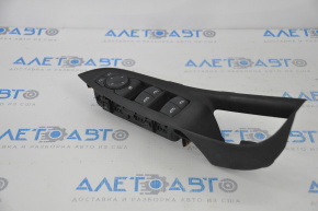 Front left window lift control Chevrolet Volt 16-19 black, with black matte trim