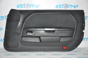 Door trim panel, front right, 2014 Dodge Challenger, black, fabric