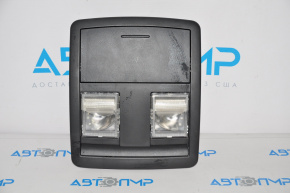 Front light for a 2014 Dodge Challenger, black, without sunroof