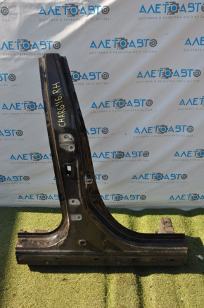 The central right body pillar of Dodge Charger 11-23 is sawed off