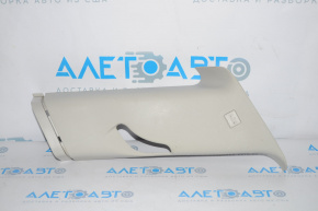 Left rear pillar trim panel with front window for Dodge Journey 11-20 for 3 rows of seats, gray