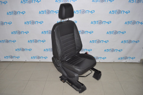 Passenger seat Ford C-max MK2 13-14 without airbag, manual, black leather
