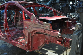 Front right quarter Ford C-max MK2 13-18 red with central pillar, dented