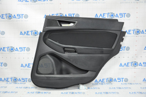 Door trim panel, rear right, Ford Edge 15-18, black, leather
