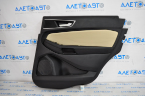 Door trim panel, rear right, Ford Edge 15-18, black with beige insert
