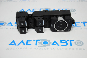 Front left window lift control for Ford Edge 15-19, black with chrome, 4 automatic