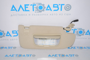 Right visor for Ford Edge 15-24, beige, without hook