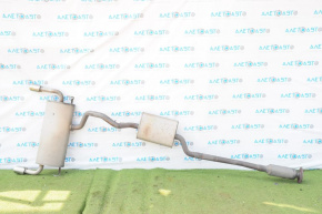 Exhaust manifold assembly with barrel for Ford Escape MK3 13-19 with chrome tips