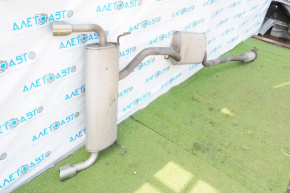 Exhaust manifold assembly with barrel for Ford Escape MK3 13-19 with chrome tips